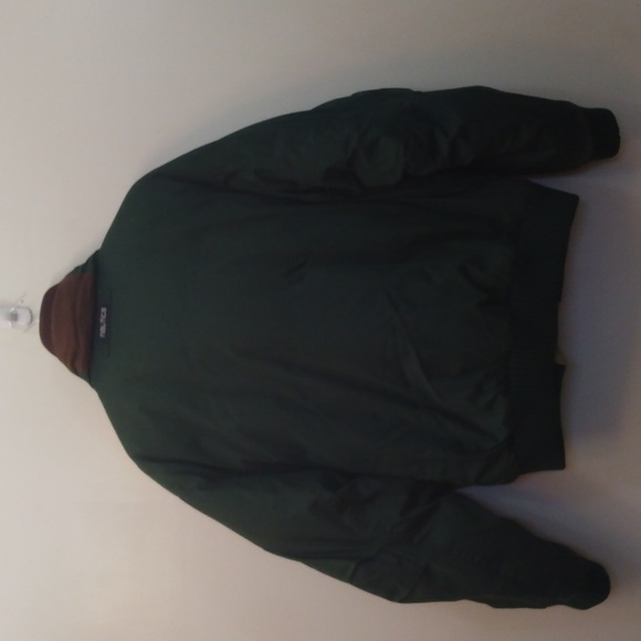 Vintage Nautica Green XL Down Filled Aviator/Bomber Coat - Picture 14 of 15